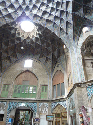 A dome restoration project worked on by Alireza Sadeghian